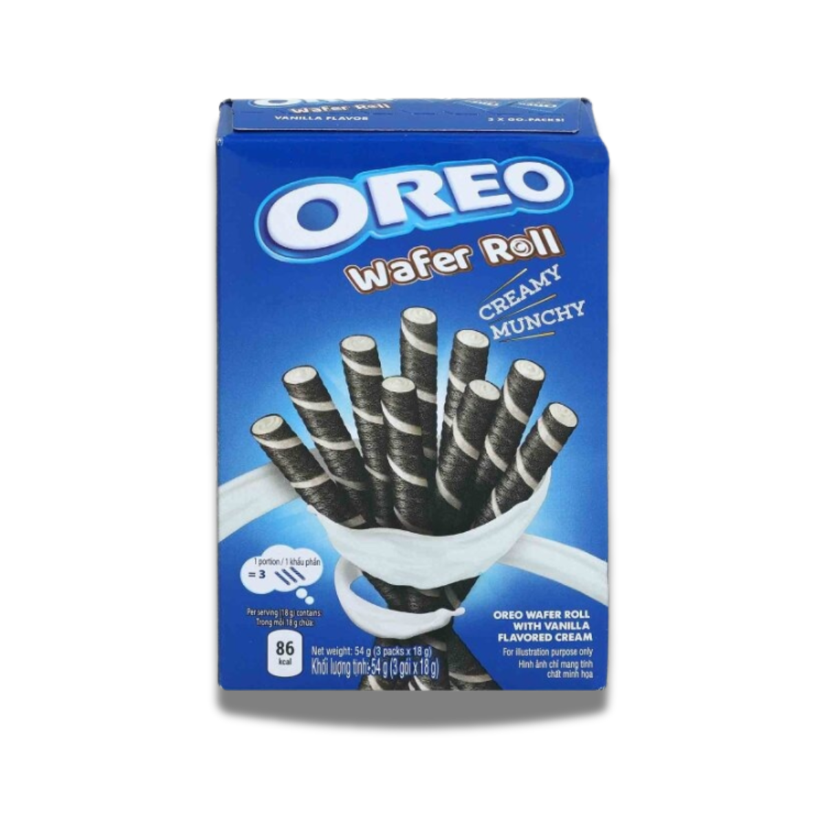 Oreo - Wafer Roll Vanille 54g