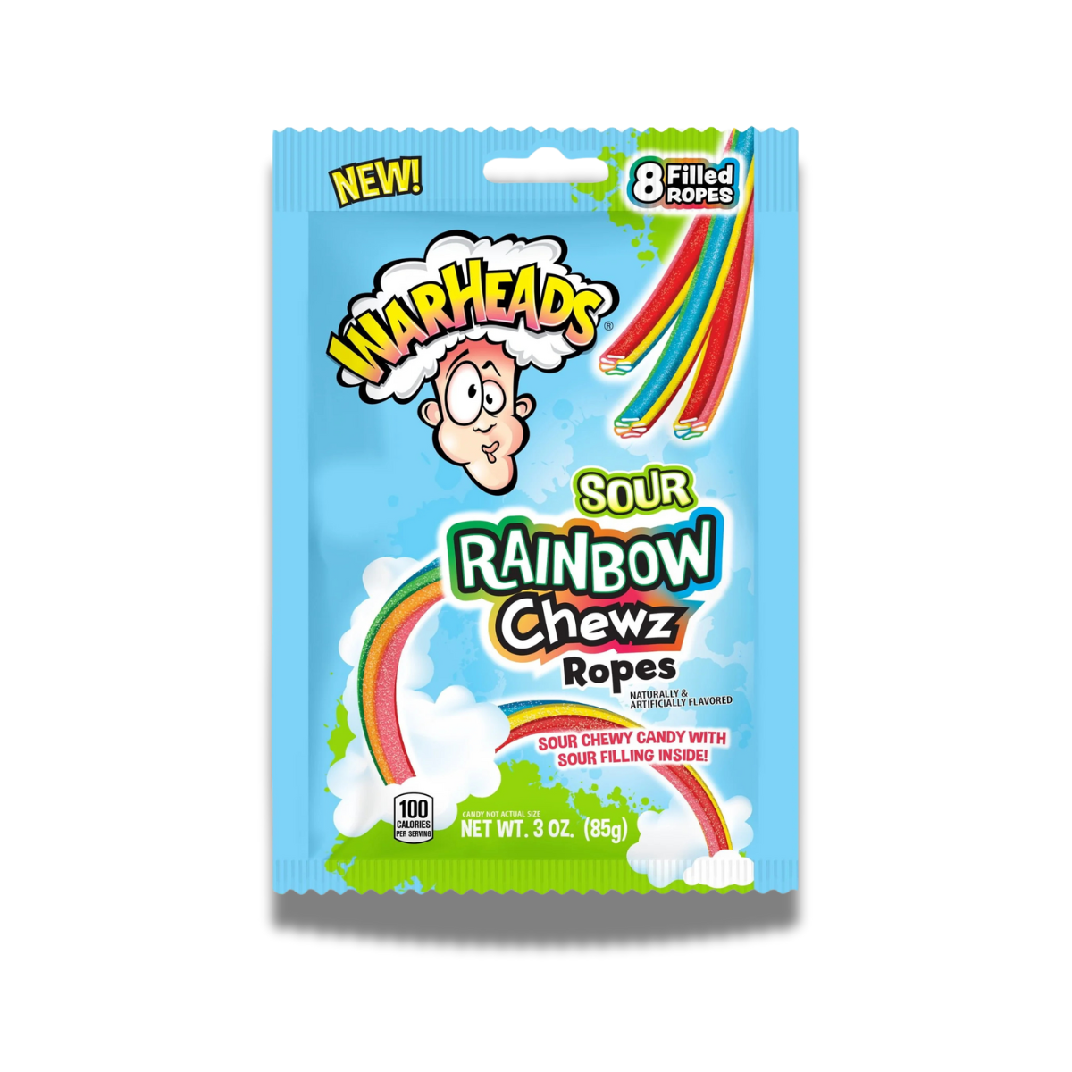 Warheads - Ooze Chewz Tropical Ropes 85g