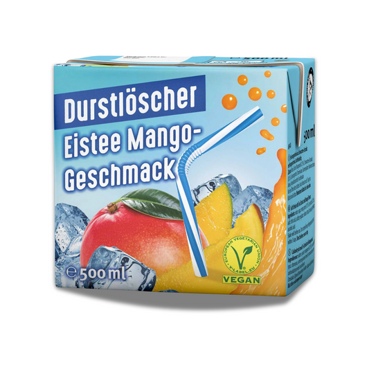 Durstlöscher - Eistee Mango-Geschmack 500ml