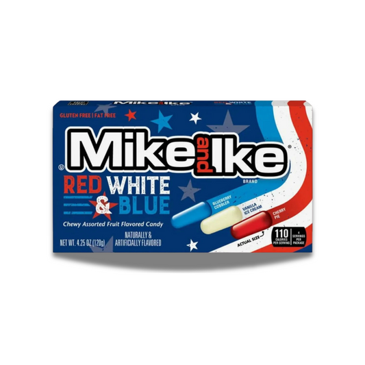 Mike and Ike - Red White Blue 120g